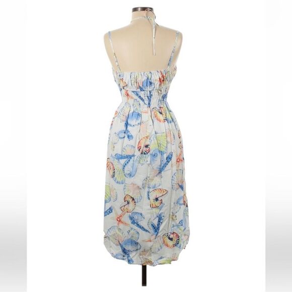 Rails Octavia Dress In Seashells, Sleeveless Coastal Keyhole Bodice Sz S NWT - Picture 7 of 11